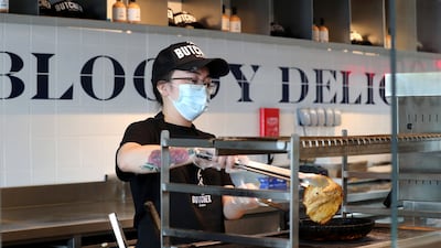 The Butcher restaurant came to Dubai Marina from Amsterdam. Chris Whiteoak / The National