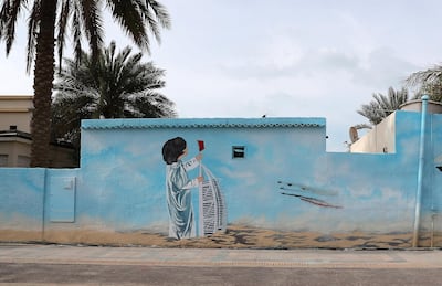 The murals reflect the heritage and the modernity of the area. Pawan Singh / The National