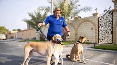 Sarita Harding is a volunteer with Animal Action UAE. Reem Mohammed / The National