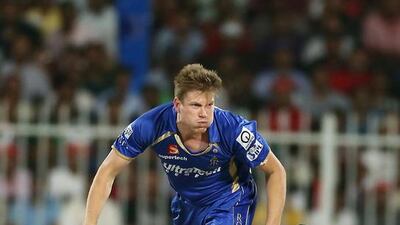James Faulkner has been in prime form with bat and ball for Australia and Rajasthan Royals. Pawan Singh / The National