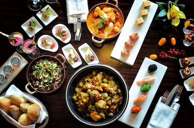 Brunch at The Terrace on the Corniche. Courtesy St. Regis Abu Dhabi_