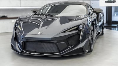 The Fenyr in W Motors' City Walk showroom in Dubai. Antonie Robertson / The National