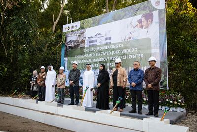The UAE achieved a significant milestone in climate action with the groundbreaking of the Mohamed bin Zayed-Joko Widodo International Mangrove Research Centre on the island of Bali, in collaboration with the Republic of Indonesia. This initiative, made possible with a USD $10m commitment from the UAE, will bolster international efforts in nurturing mangrove ecosystems, recognized as a critically important nature-based solution in combatting climate change and preserving coastal ecosystems.