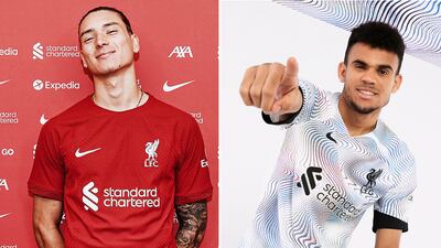 No 10: Liverpool's home and away kits. Photo: Liverpool / Twitter