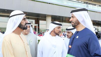 Sheikh Mohammed bin Rashid attends Dubai World Cup Carnival.