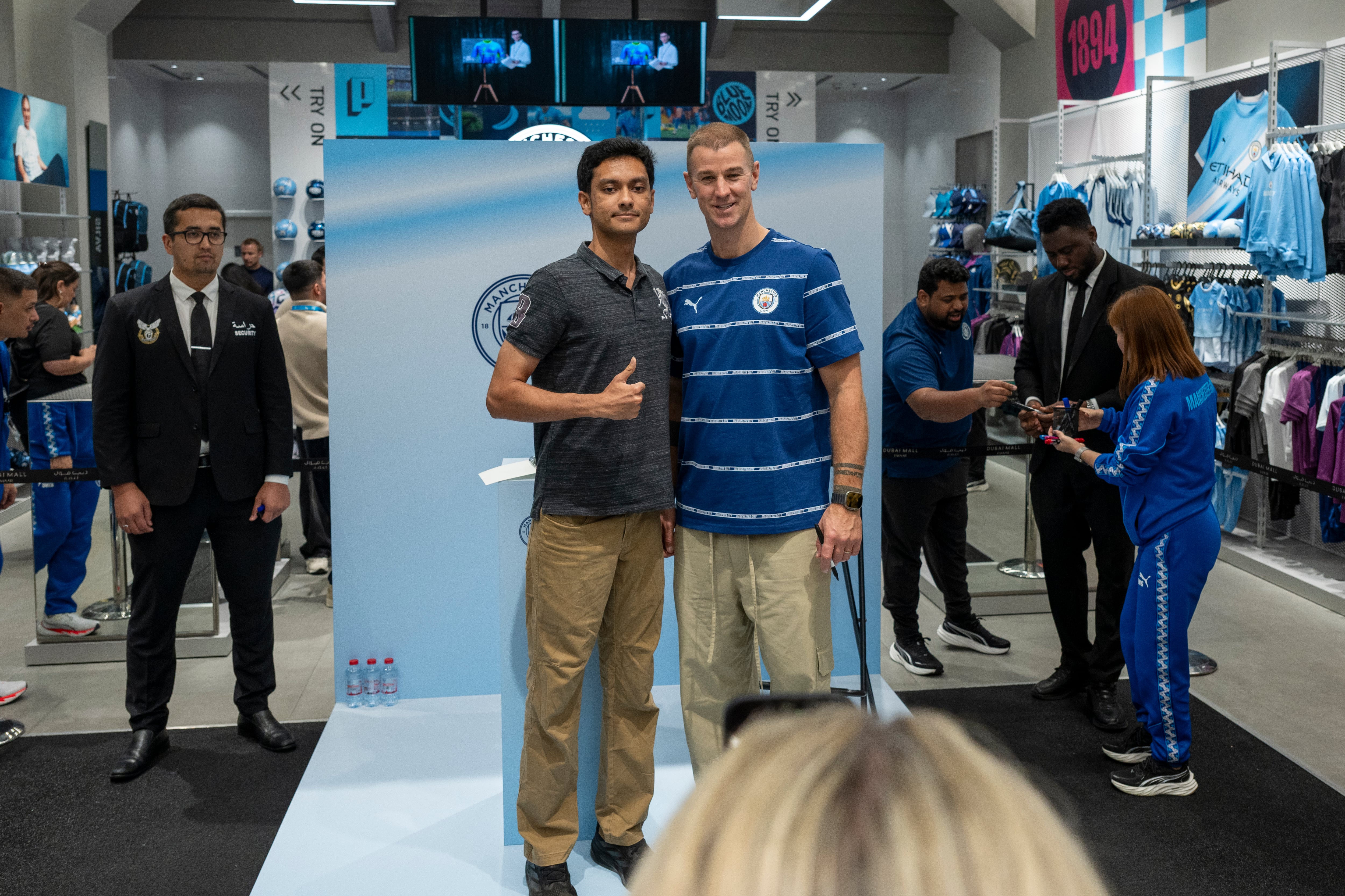 Former Manchester City goalkeeper meets fans in Dubai. Ahmed Ramzan / The National