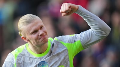 Erling Haaland signed a new 10-year contract with Manchester City in January. AP