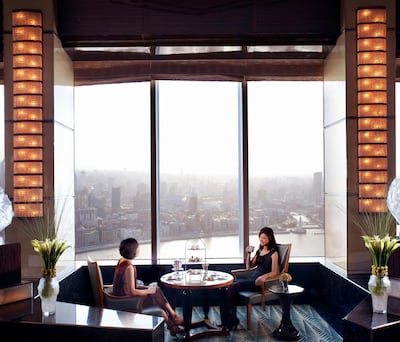 Afternoon tea at Aura. Courtesy of Ritz Carlton Shanghai