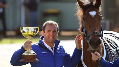 Godolphin trainer Charlie Appleby is double-handed for the UAE 1000 Guineas on Thursday. William West / AFP