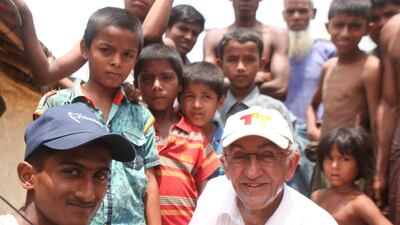 Sunna Design teamed up with Electricians Without Borders to bring light to refugee camps in Bangladesh. Courtesy Electricians Without Borders