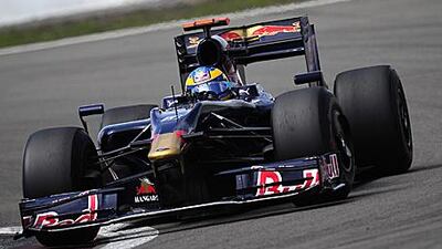 Sebastien Bourdais in action at the German Grand Prix, likely to be his last race for the Torro Rosso team.