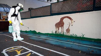 Workers have started decontaminating some Paris schools tested with unsafe levels of lead following the blaze at the Notre Dame Cathedral, as part of efforts to protect children from risks of lead poisoning. AP photo