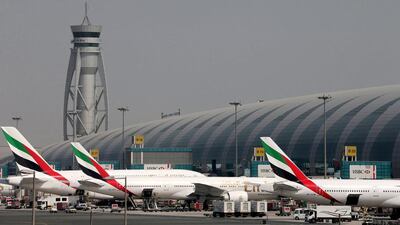 Double-digit growth in traffic to and from Eastern Europe and Asia underpinned the rise through Dubai International Airport. Ashraf Mohammad / Reuters