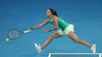 Qinwen Zheng will move into the world's top 10 after the Australian Open final. Getty Images