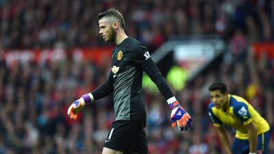 David de Gea was dropped from the Manchester United team for their Premier League opener against Tottenham. Paul Ellis / AFP