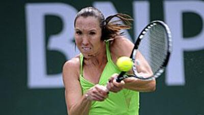 Jelena Jankovic mixed patience with aggression during the final against Caroline Wozniacki.