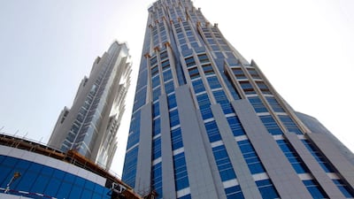 The JW Marriott Marquis’s new addition now features a two-tier space on its 72nd floor overlooking the Dubai skyline for events. Sammy Dallal / The National