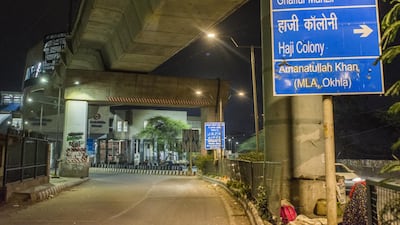 A night view of a deserted road, amid a nationwide lockdown, in New Delhi, India. Getty Images