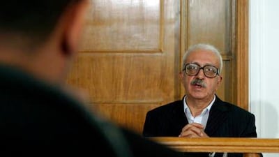 Iraq's former deputy prime minister Tareq Aziz appeared before an Iraqi tribunal in on July 1, 2004. Iraq's high tribunal on October 26, 2010 passed a death sentence on Aziz.