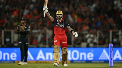 Royal Challengers Bengaluru's Virat Kohli scored an unbeaten fifty in the IPL final against Gujarat Titans at the Narendra Modi Stadium in Ahmedabad. AFP