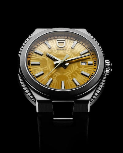 Circular S watch, made with recycled steel by industry newcomer ID Geneva. Photo: ID Geneva