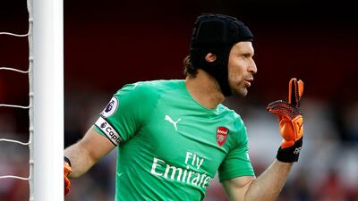 Petr Cech has so far retained his position as Arsenal No 1 despite the summer arrival of Bernd Leno. Getty Images