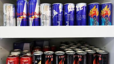 Energy drinks vary widely in their content, with the common active ingredient being caffeine. Pawan Singh / The National
