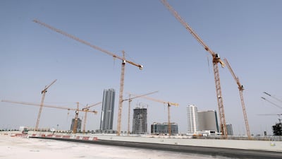 Building work on Al Reem Island, Abu Dhabi. Chris Whiteoak / The National