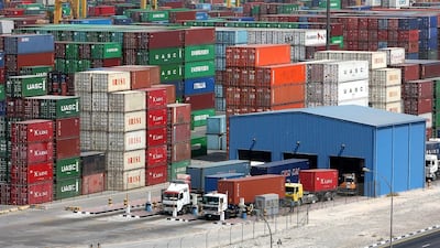 DP World's Jebel Ali port handled 4 million TEUs in the third quarter. Pawan Singh / The National