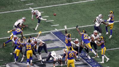 New England Patriots' Stephen Gostkowski kicks a 41-yard field goal. AP Photo