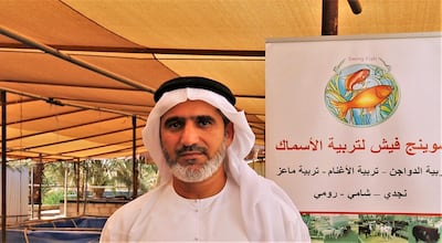 Abdulrahman Al Shamsi is using integrated farming techniques to cut water use and increase yields. Courtesy Showkat Nabi Rather