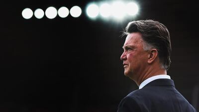 Manchester United manager Louis van Gaal is searching for his team's first away win the Premier League. Laurence Griffiths / Getty Images