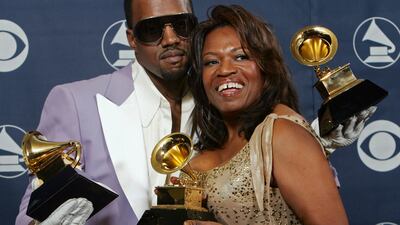 Kanye West's new album is inspired by his late mother, Donda West, and uses her voice as vocal samples in a few tracks. AP