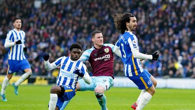 Centre forward: Wout Weghorst (Burnley) – Kick-started Burnley’s survival bid with a brilliant striker’s display, scoring his first goal for the club and setting up Josh Brownhill’s strike. PA