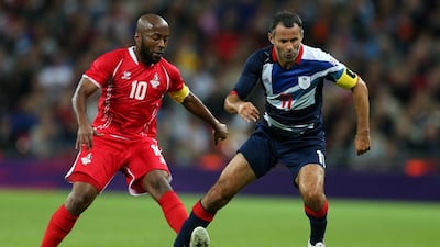 Ismail Matar, left, of the UAE. Julian Finney/Getty Images