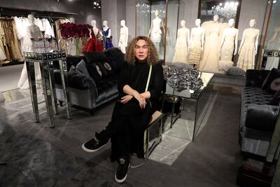 Designer Furne One at his studio in the Dubai Design District. Photo: Pawan Singh / The National