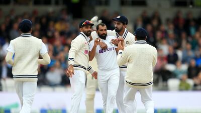 Mohammed Shami was the most successful bowler for India, picking up three wickets. AFP