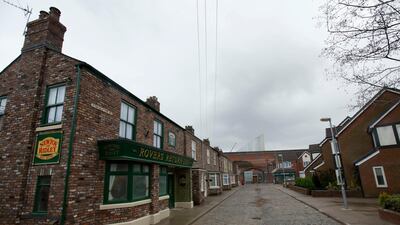 The film set of long-running British soap opera 'Coronation Street'. AP