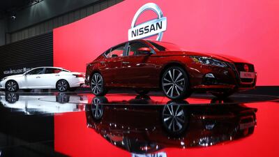 A Nissan Altima sits on display. Seong Joon Cho / Bloomberg