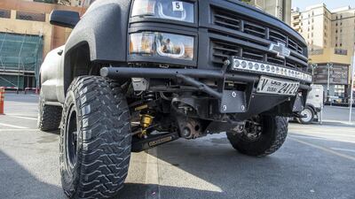 Fadi Nazih's Chevrolet took the King of the Truck title. Leslie Pableo for The National