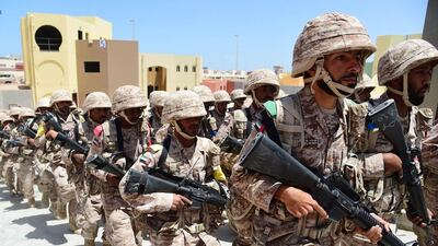 The closing exercise included several diverse military exercises presented by the recruits of the national service.