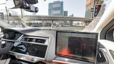 The vehicle's destination is programme into the onboard computer. Chris Whiteoak / The National