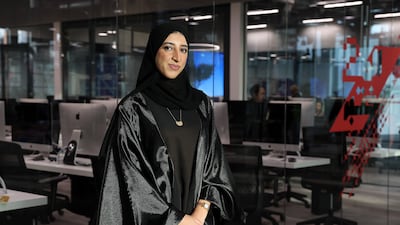 Nouf Al Shebli, a student at the 42 Abu Dhabi coding school located in Mina Zayed warehouses district in Abu Dhabi. Pawan Singh / The National