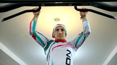 Gyms in the Islamic Republic, including the facility where she practices on an artificial climbing wall, have separate and limited hours for women.