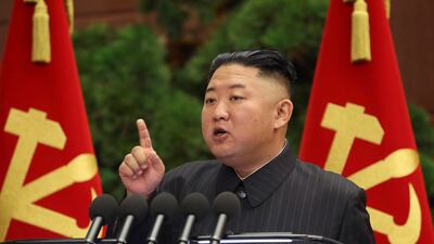 North Korean leader Kim Jong-un, whose sister has said joint military exercises by South Korea and the US will hinder relations on the peninsula and draw ‘practical deterrence’. AP