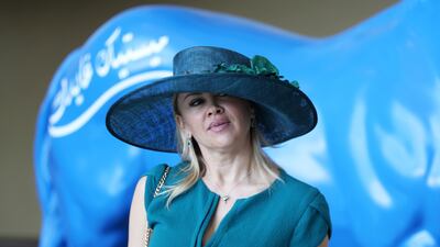 Hats are the order of the day at the Dubai World Cup. Pawan Singh / The National