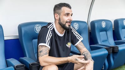 Al Nasr captain and striker Alvaro Negredo. Antonie Robertson / The National