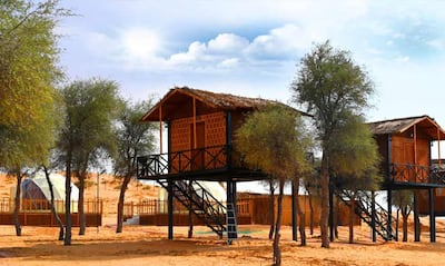 The 'Trippy Treehouse' accomodation is Dh1,500. Supplied