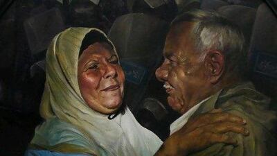 A piece titled A Revolution Without Dancing is Not a Revolution Worth Having. Courtesy Shadi Alzaqzouq and Artspace