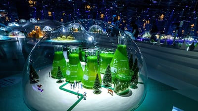 Elaborate miniatures using day-to-day objects feature in the Japanese pavilion.